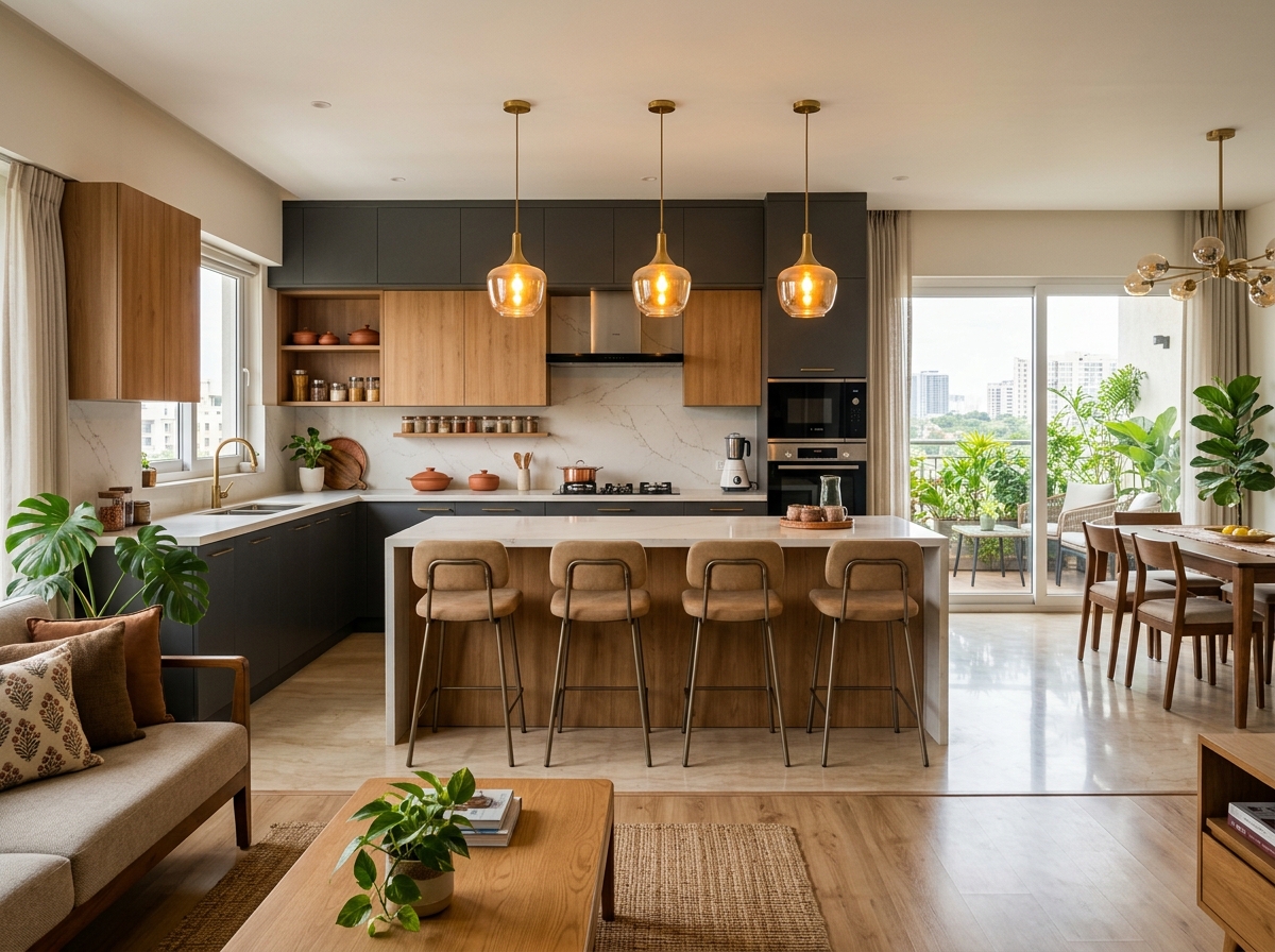 After: Open Modular Kitchen