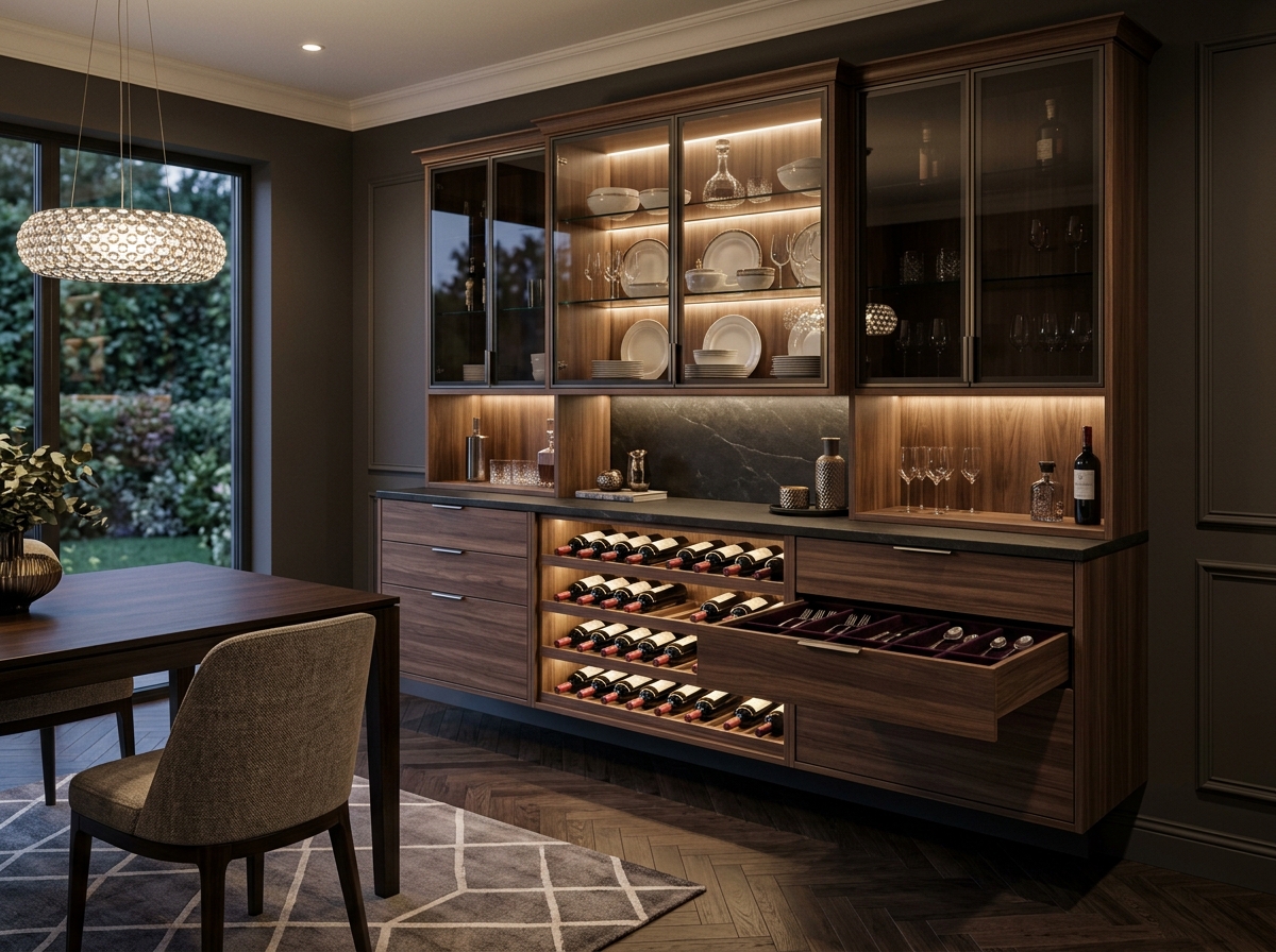Dining Room Glass Crockery Unit