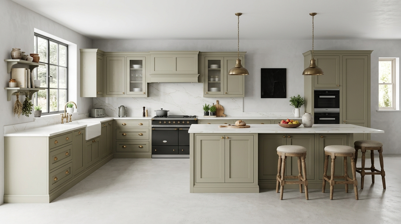 European English Country Style Kitchen