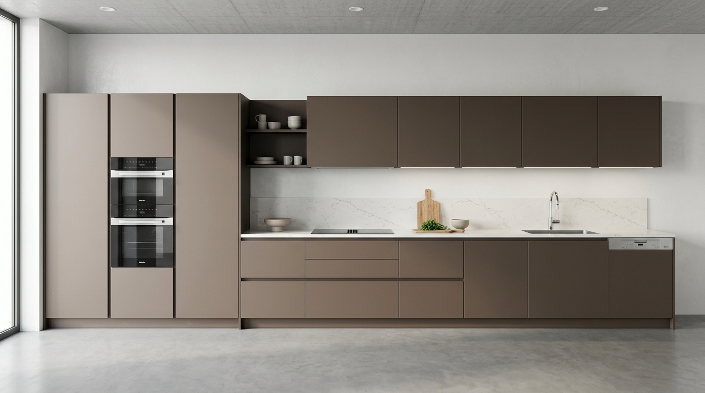 Luxury PU Lacquered Kitchen
