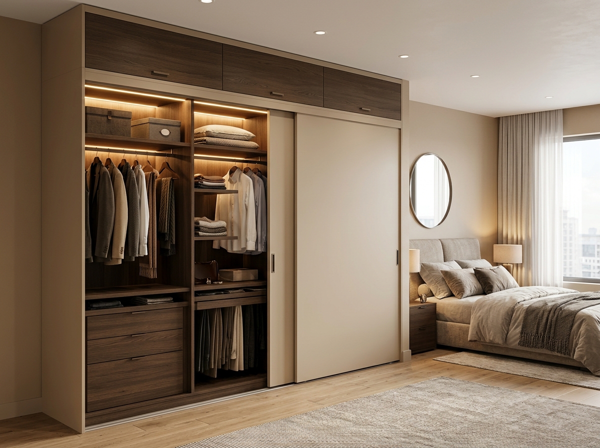 The SkyLoft Smooth Sliding Wardrobe with Loft