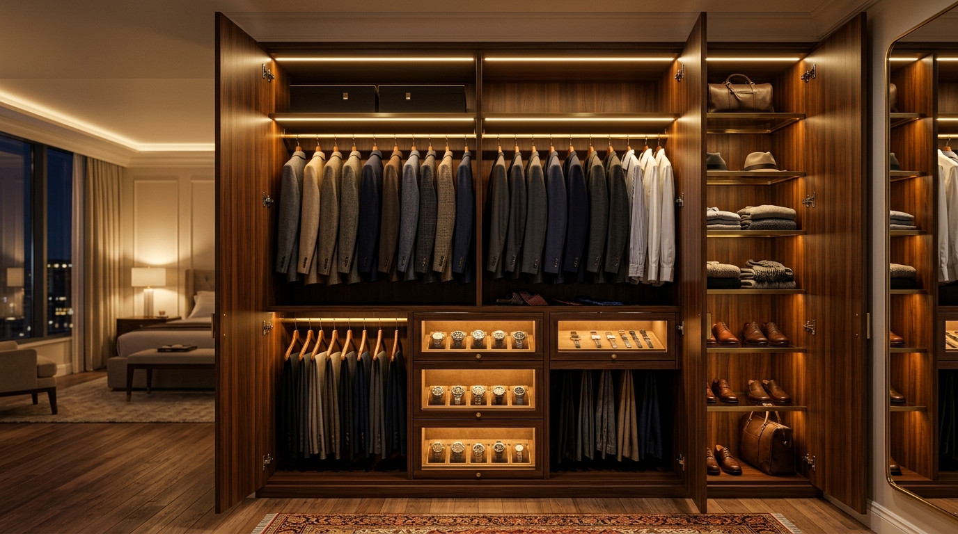 Wardrobe Open Sensor Light ON